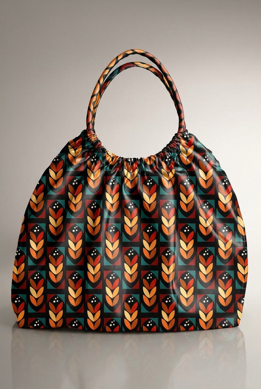 FS037 Brown Black Geometric Seamless Pattern