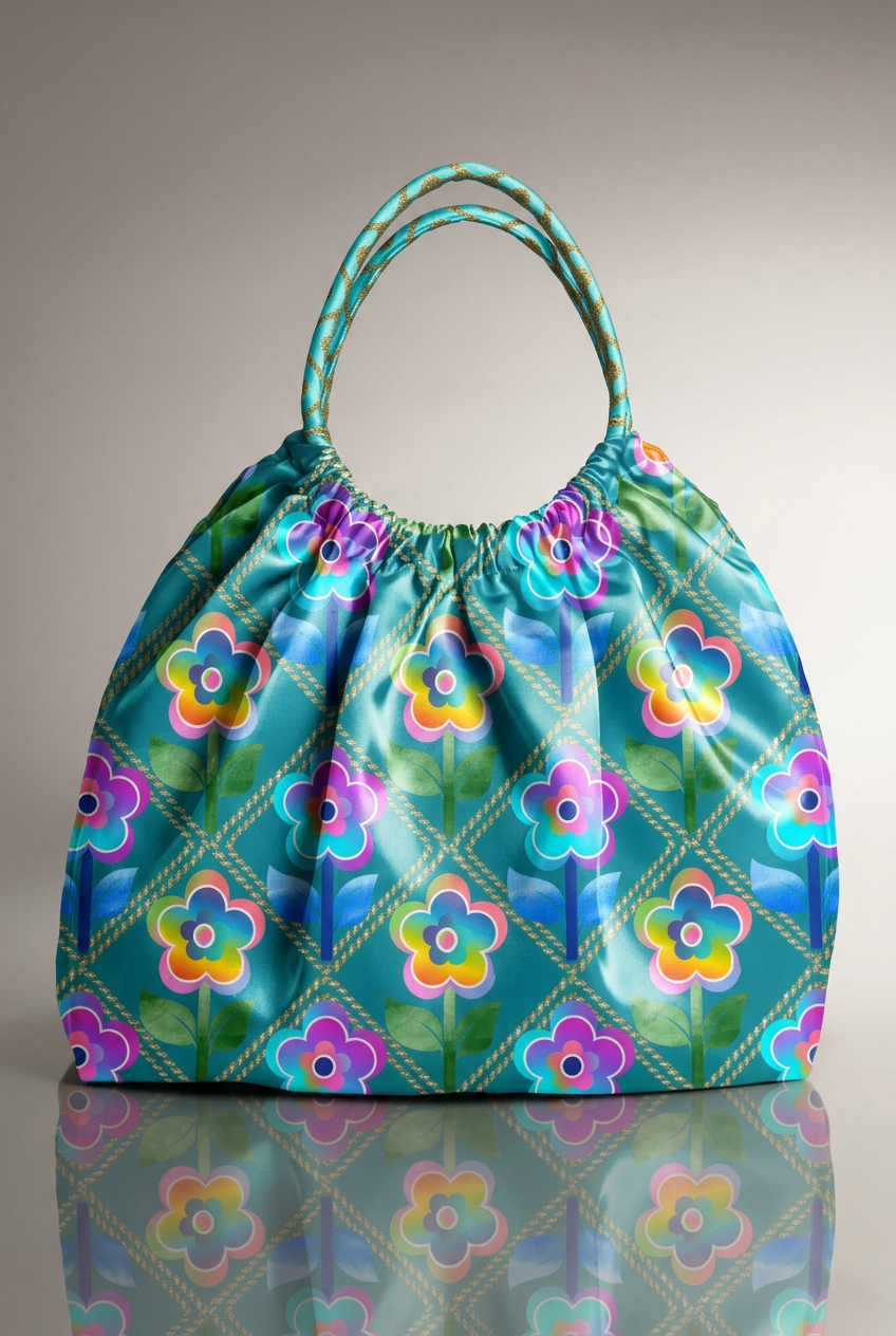 FS021 Blue Green Watercolour Floral Seamless Pattern