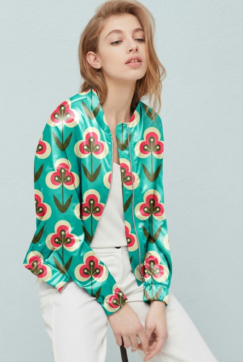 FS002 Green Floral Seamless Pattern