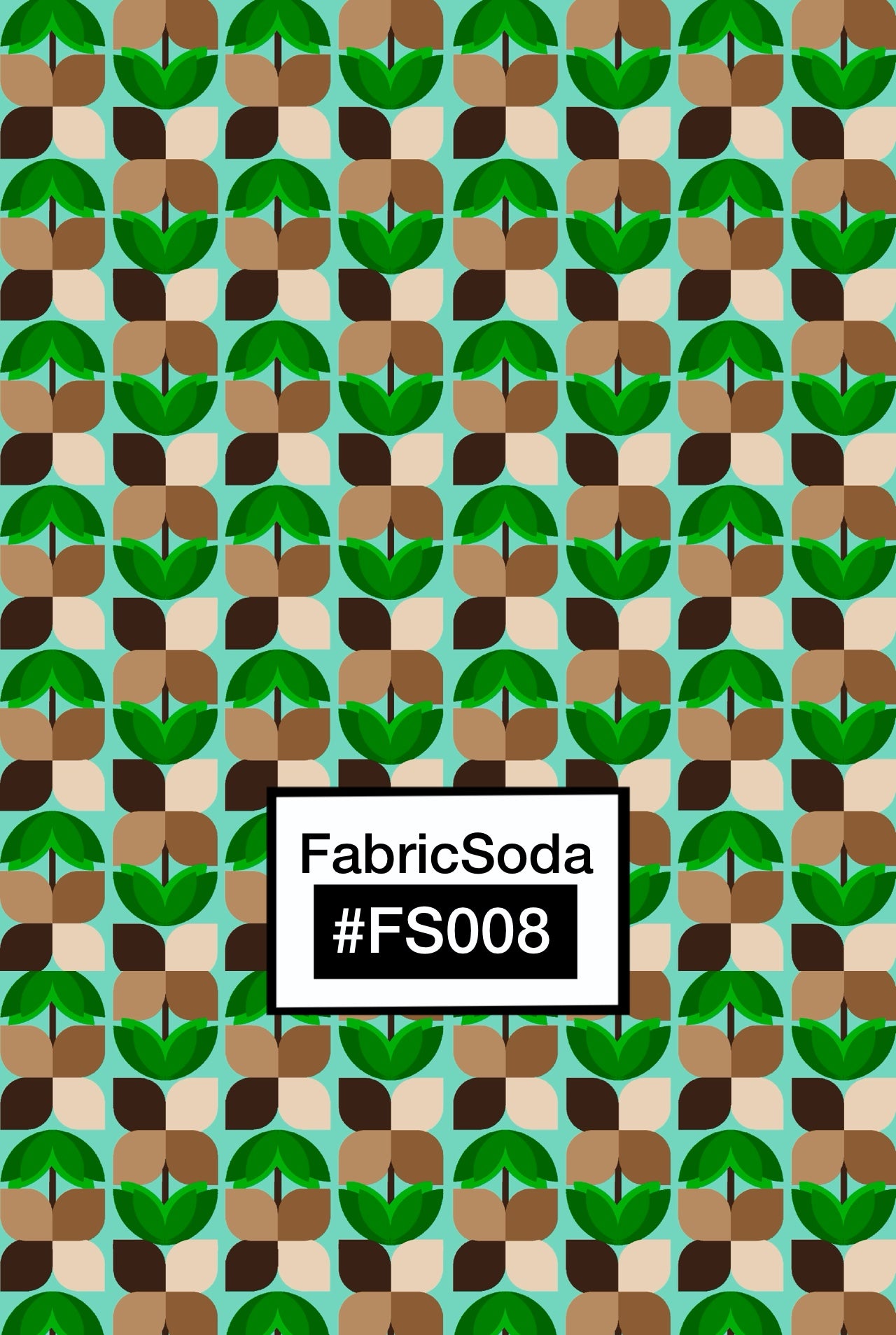 FS008 Green Geometric Seamless Pattern