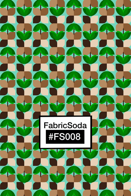 FS008 Green Geometric Seamless Pattern