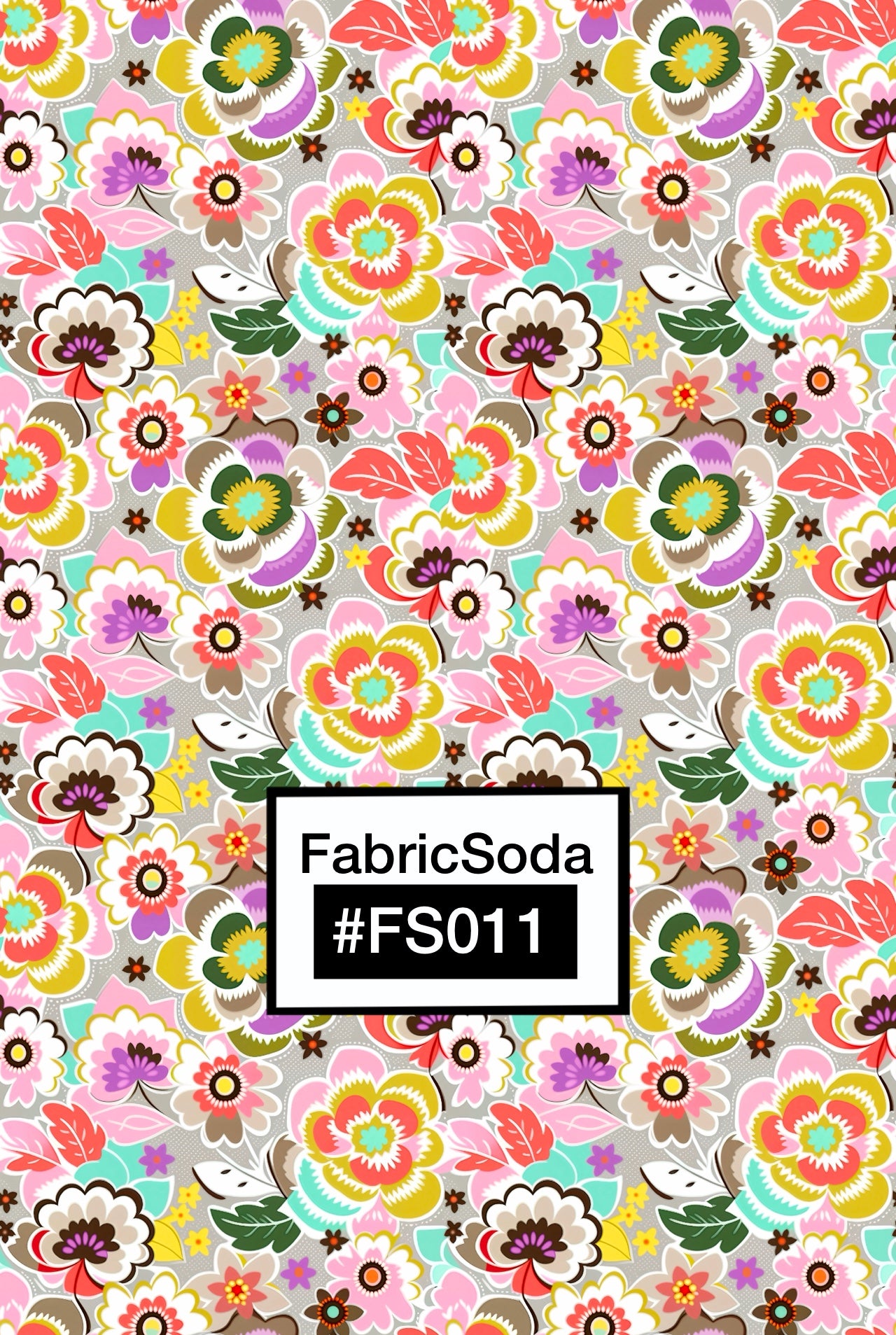 FS011 Japanese Floral Seamless Pattern