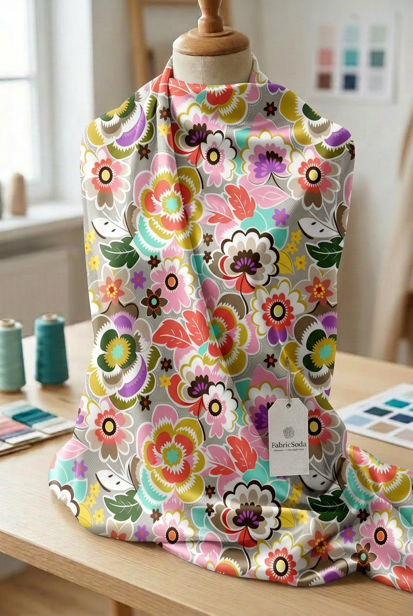 FS011 Japanese Floral Seamless Pattern
