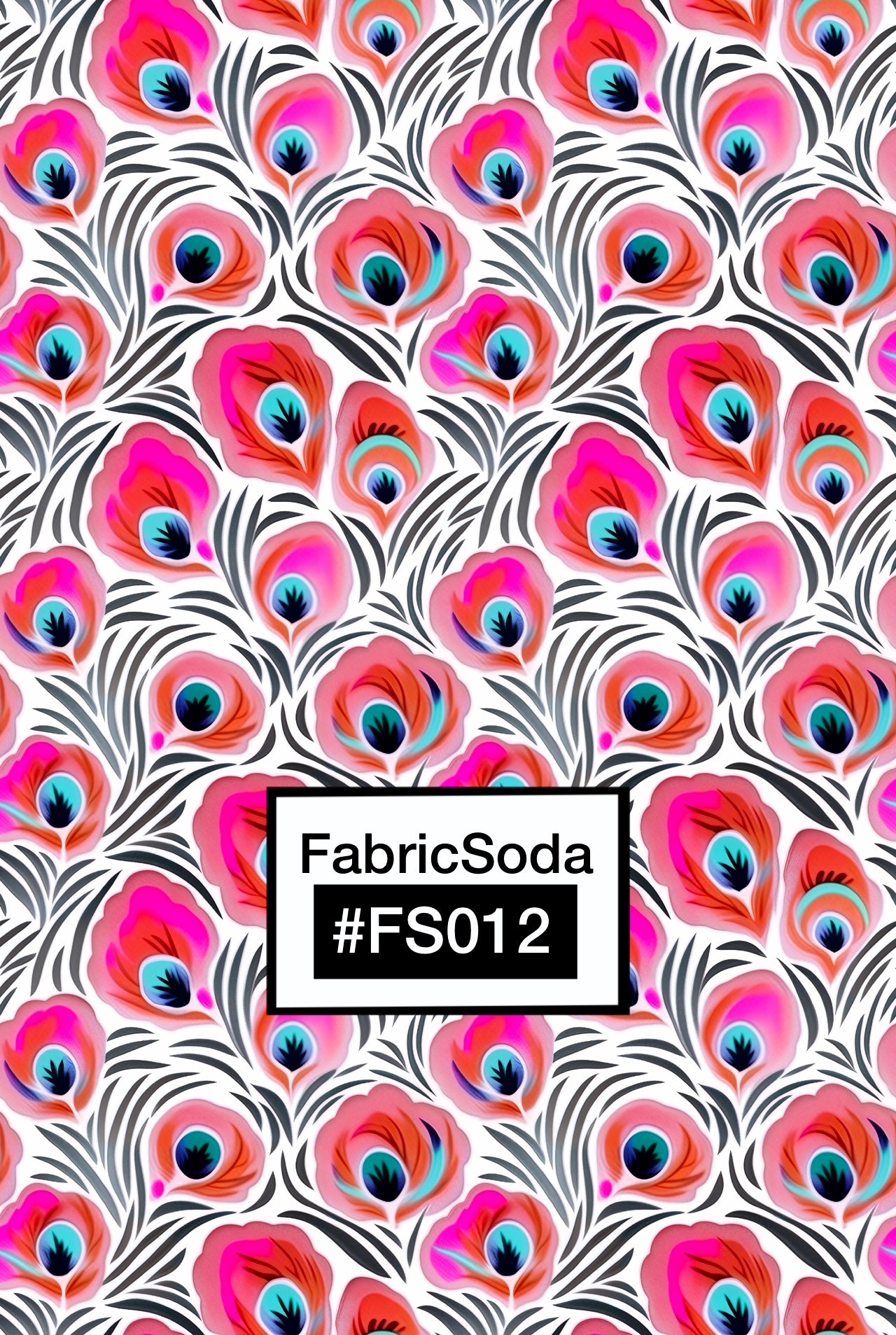 FS012 Exotic Pink Peacock Seamless Pattern