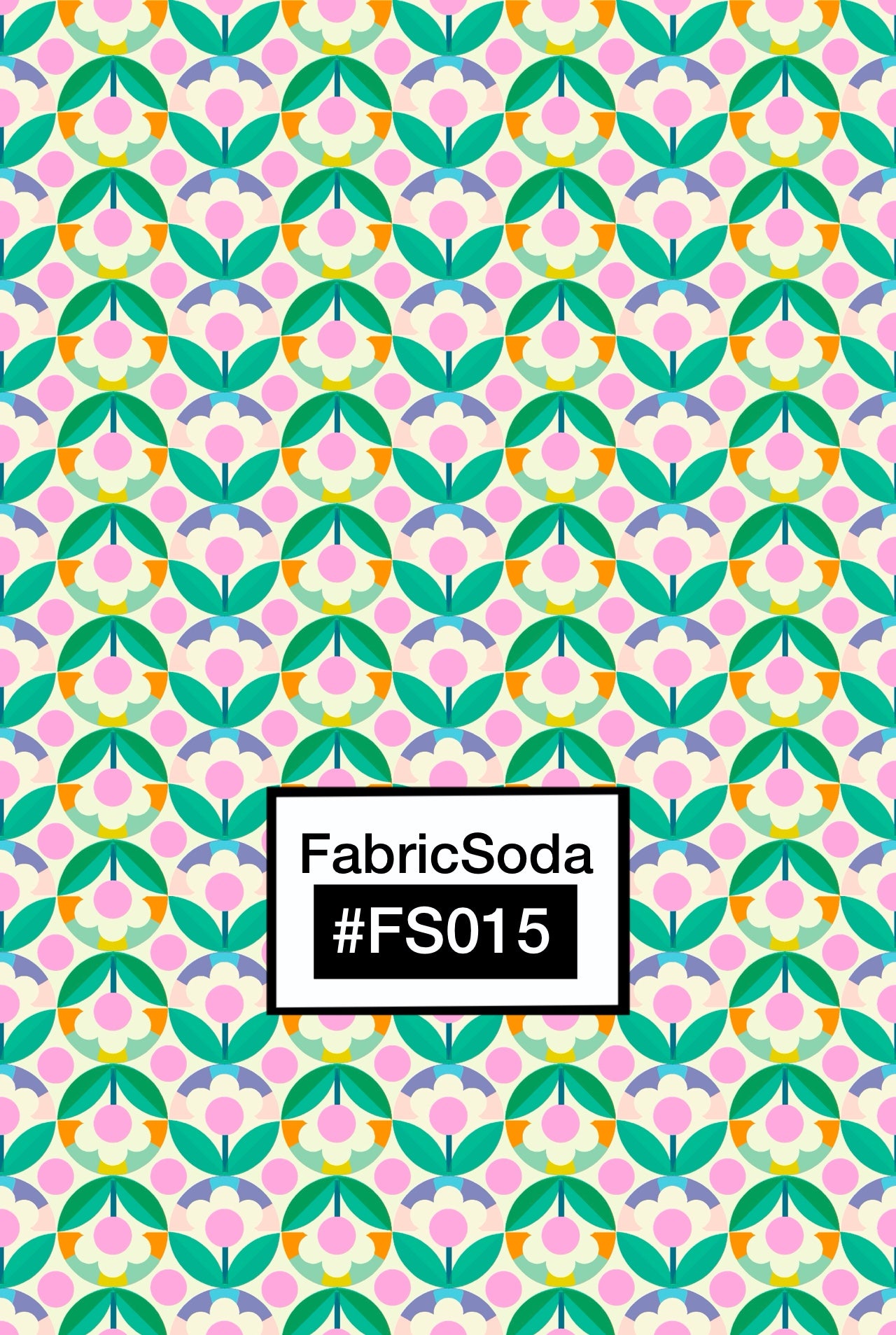 FS015 Green Geometric Seamless Pattern