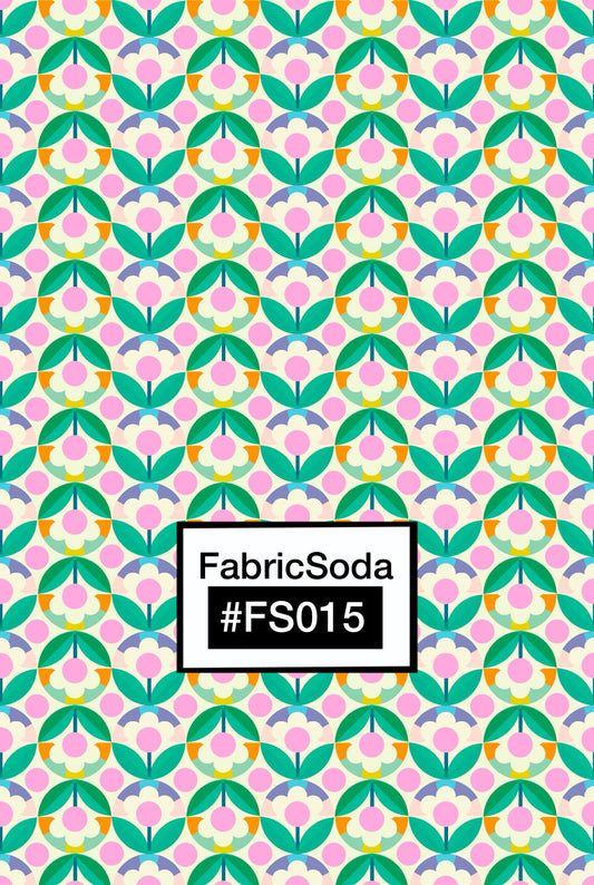 FS015 Green Geometric Seamless Pattern