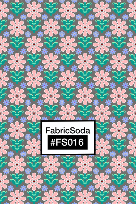 FS016 Pink Floral Seamless Pattern