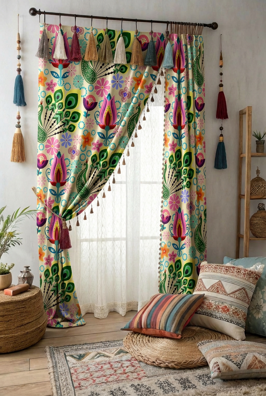 FS018 Exotic Peacock Seamless Pattern