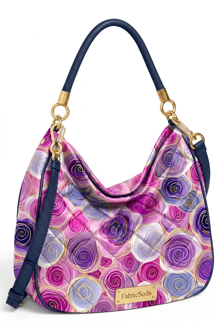 FS023 Pink Purple Flower Seamless Pattern