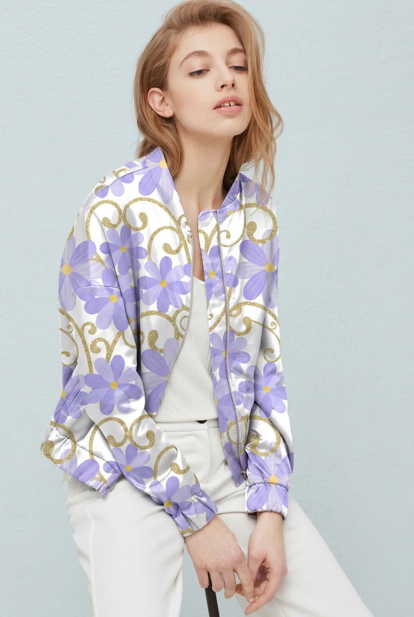 FS026 Lilac Floral Seamless Pattern