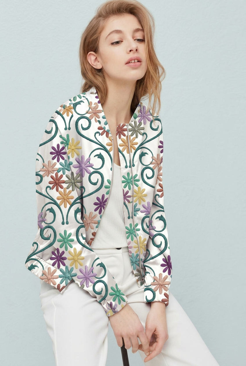 FS028 Colourful Floral Seamless Pattern