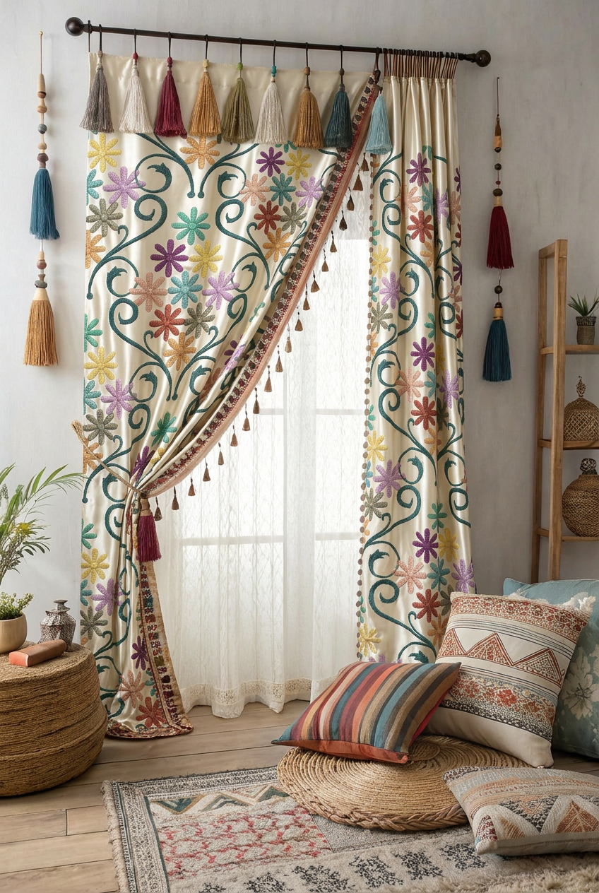 FS028 Colourful Floral Seamless Pattern