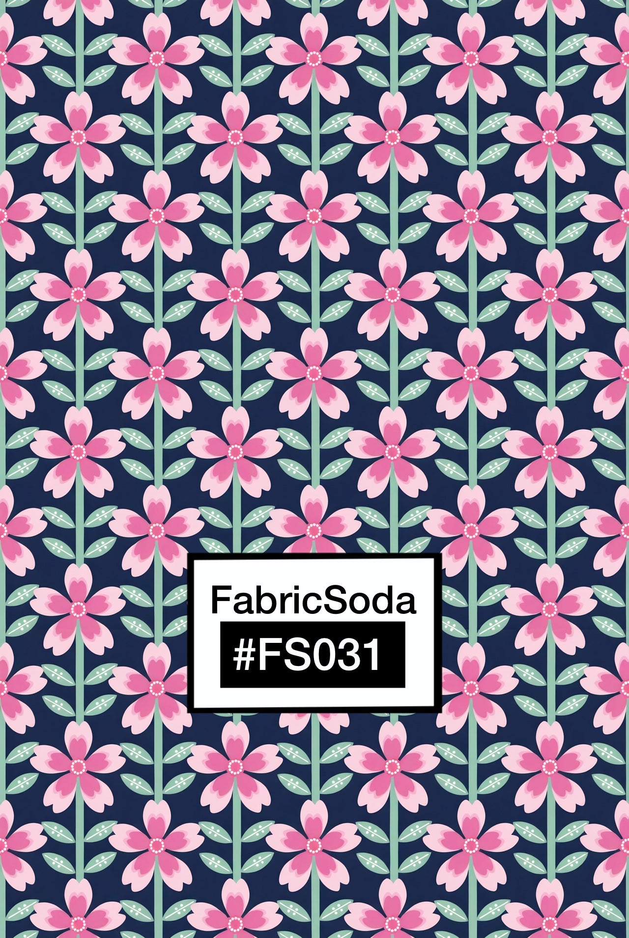 FS031 Pink Flower Seamless Pattern