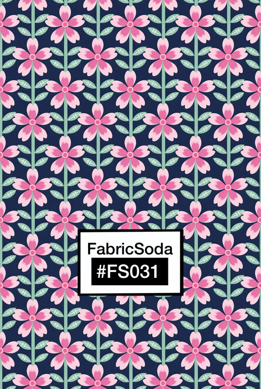 FS031 Pink Flower Seamless Pattern