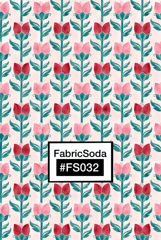 FS032 Pink Rose Seamless Pattern