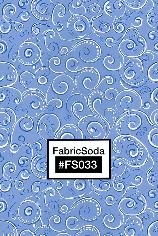 FS033 Blue Wave Seamless Pattern