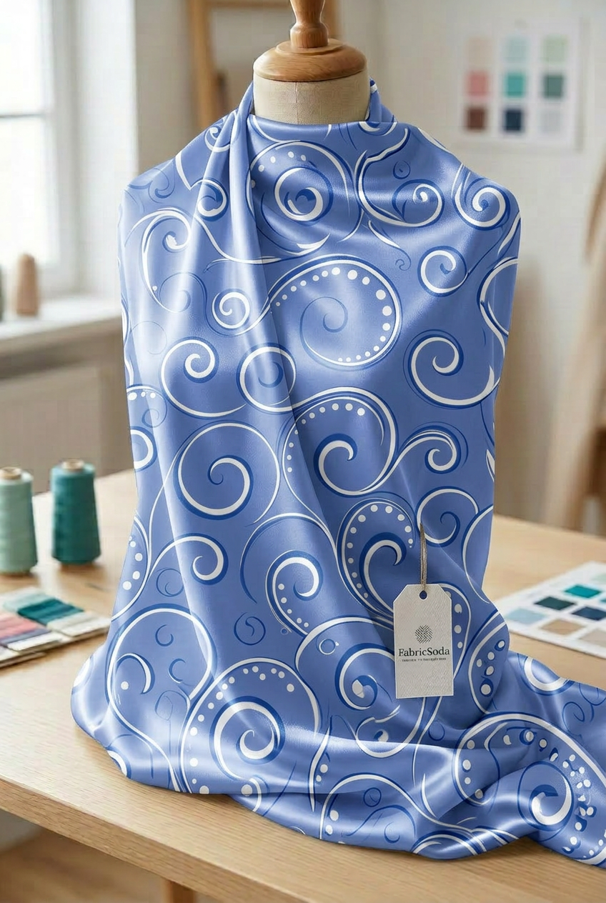 FS033 Blue Wave Seamless Pattern