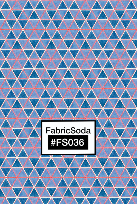 FS036 Purple Triangle Geometric Seamless Pattern
