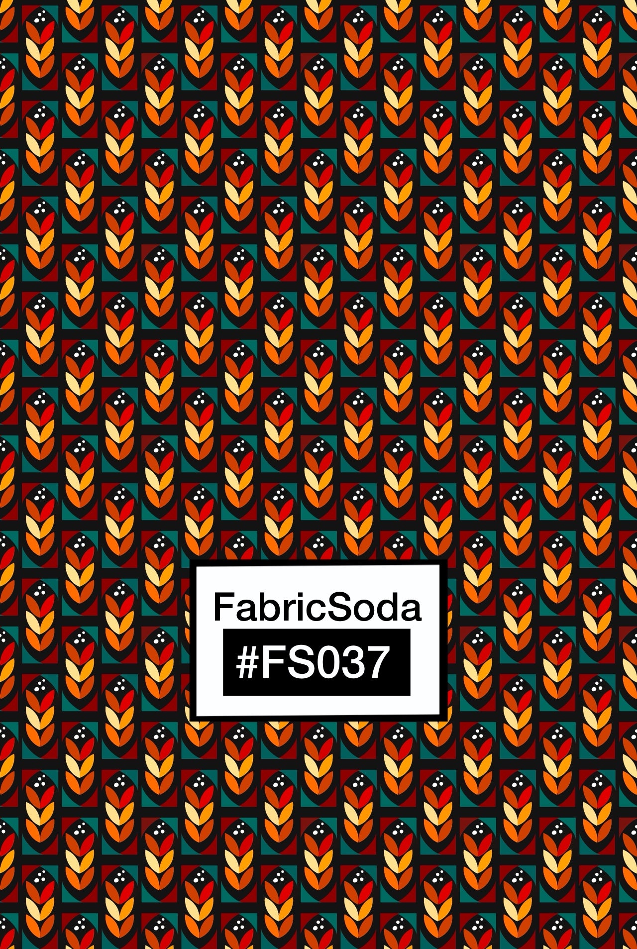 FS037 Brown Black Geometric Seamless Pattern