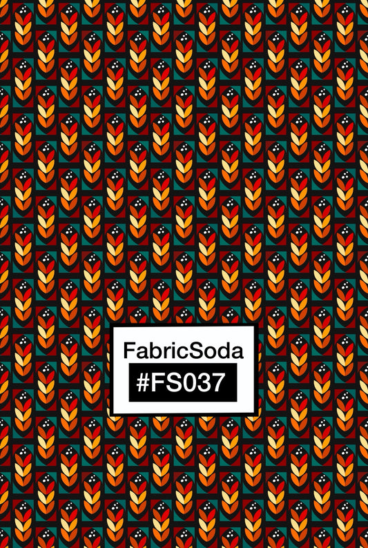 FS037 Brown Black Geometric Seamless Pattern