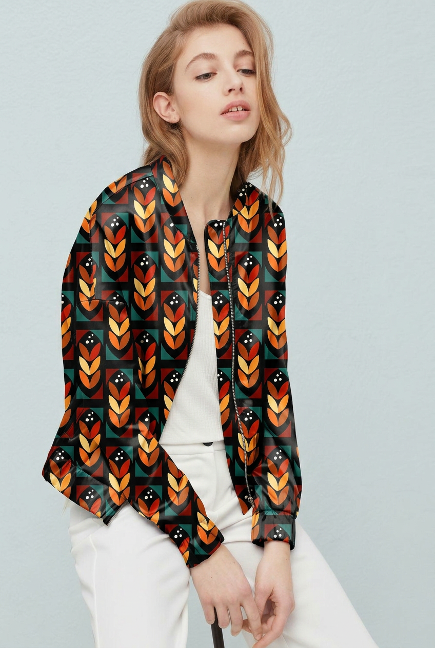 FS037 Brown Black Geometric Seamless Pattern