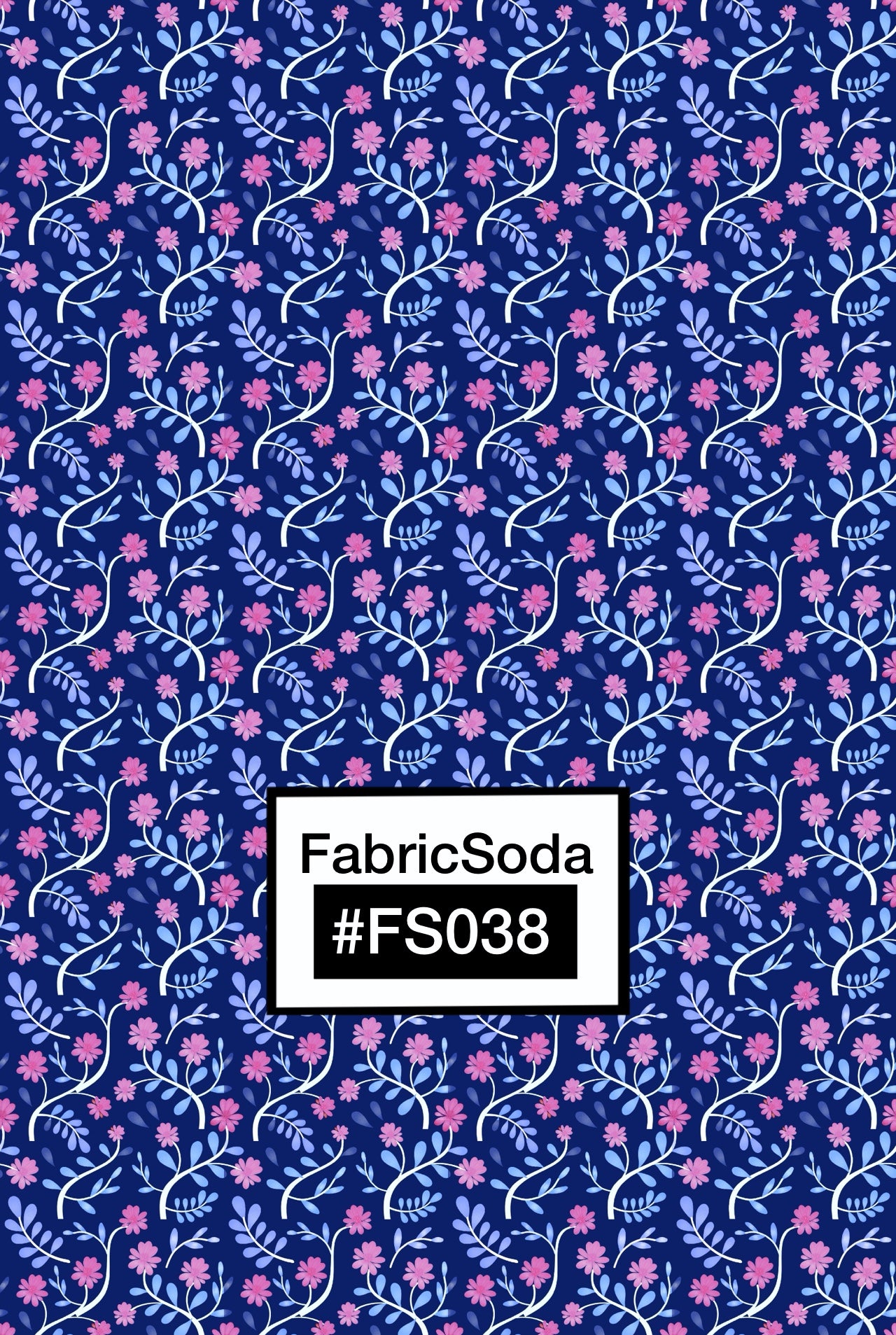 FS038 Purple Floral Seamless Pattern