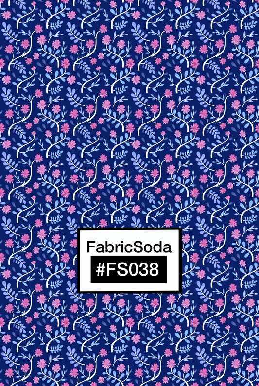FS038 Purple Floral Seamless Pattern