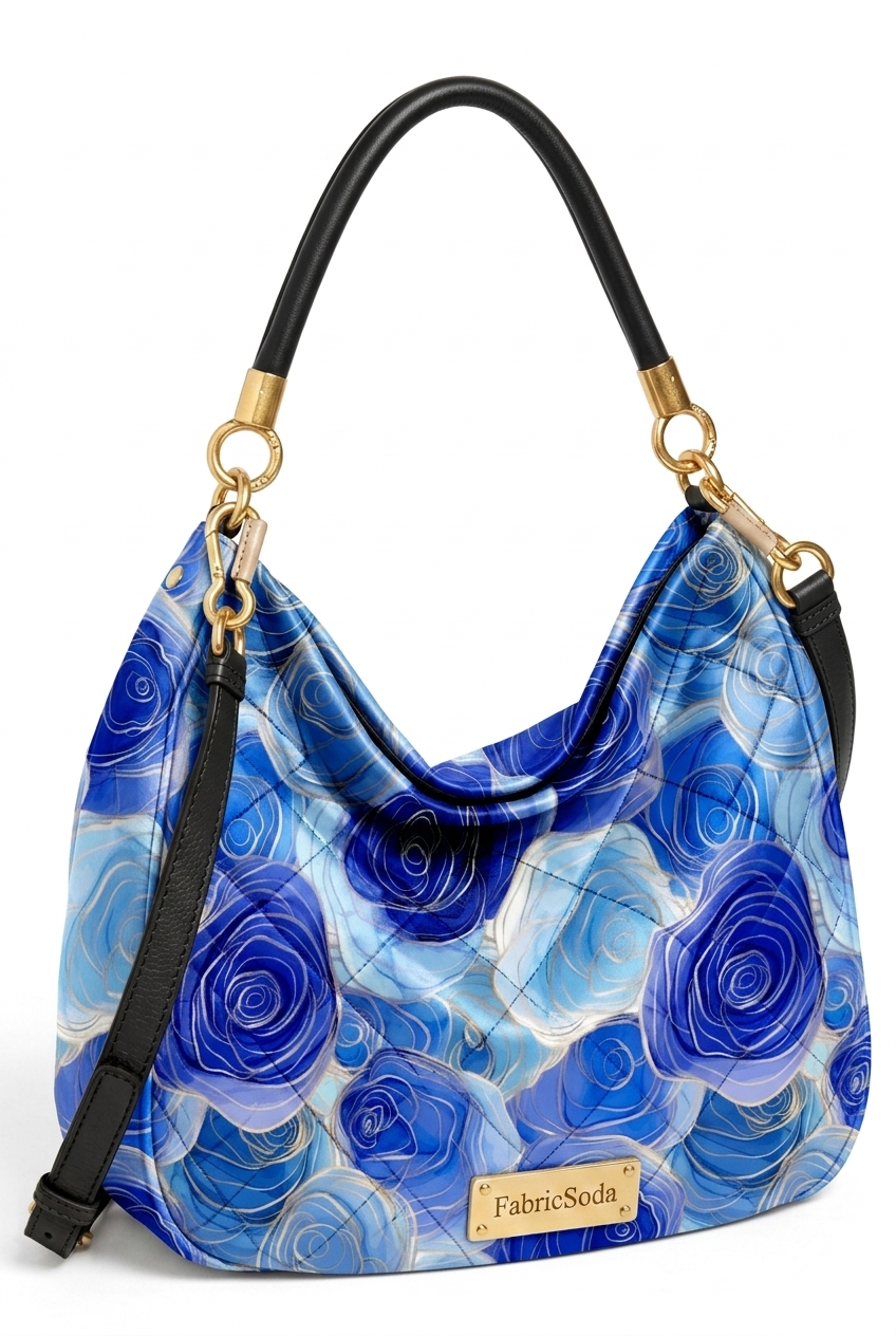 FS040 Watercolour Blue Floral Seamless Pattern
