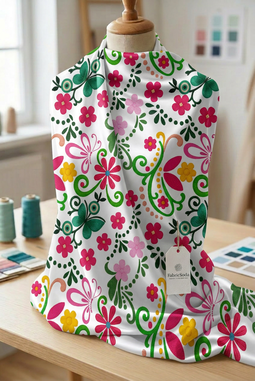 FS045 Folk Flower Seamless Pattern