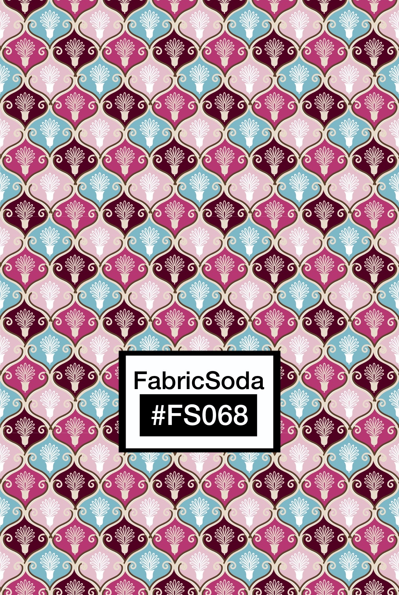 FS068 Fancy Pink Floral Seamless Pattern