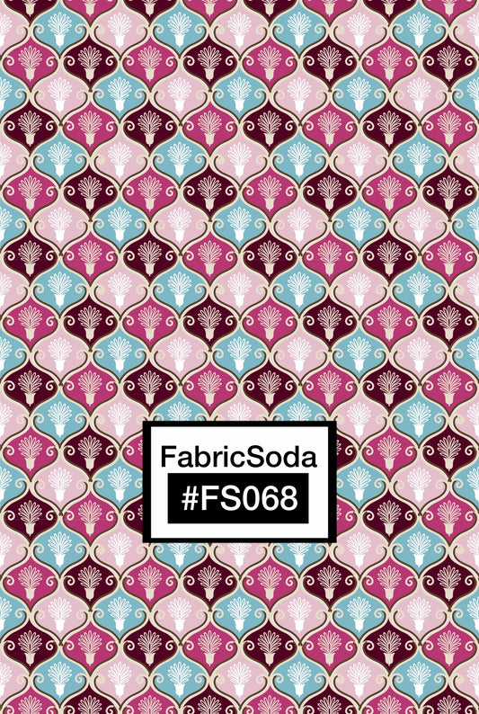 FS068 Fancy Pink Floral Seamless Pattern