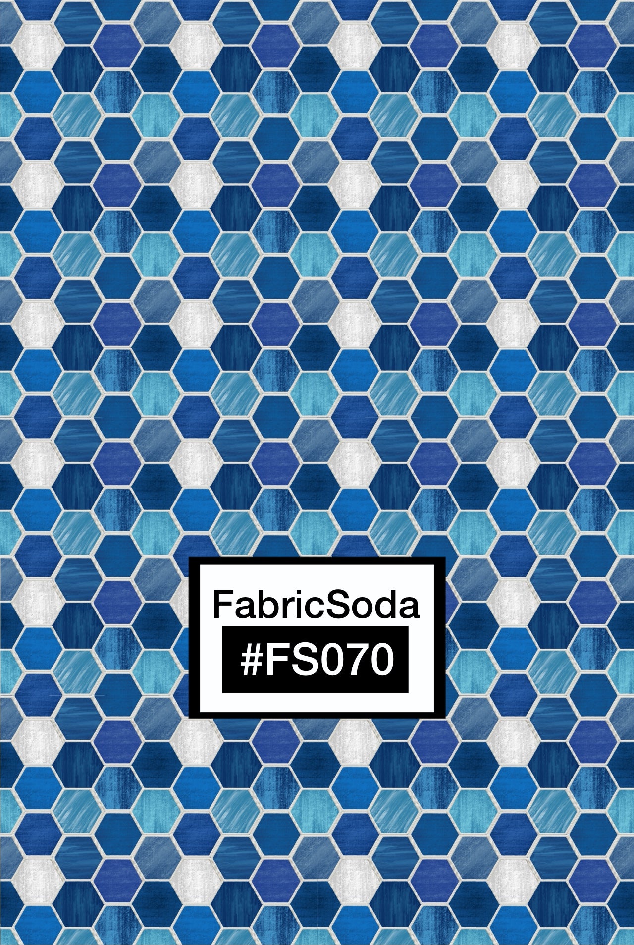 FS070 Blue Shades Geometric Seamless Pattern
