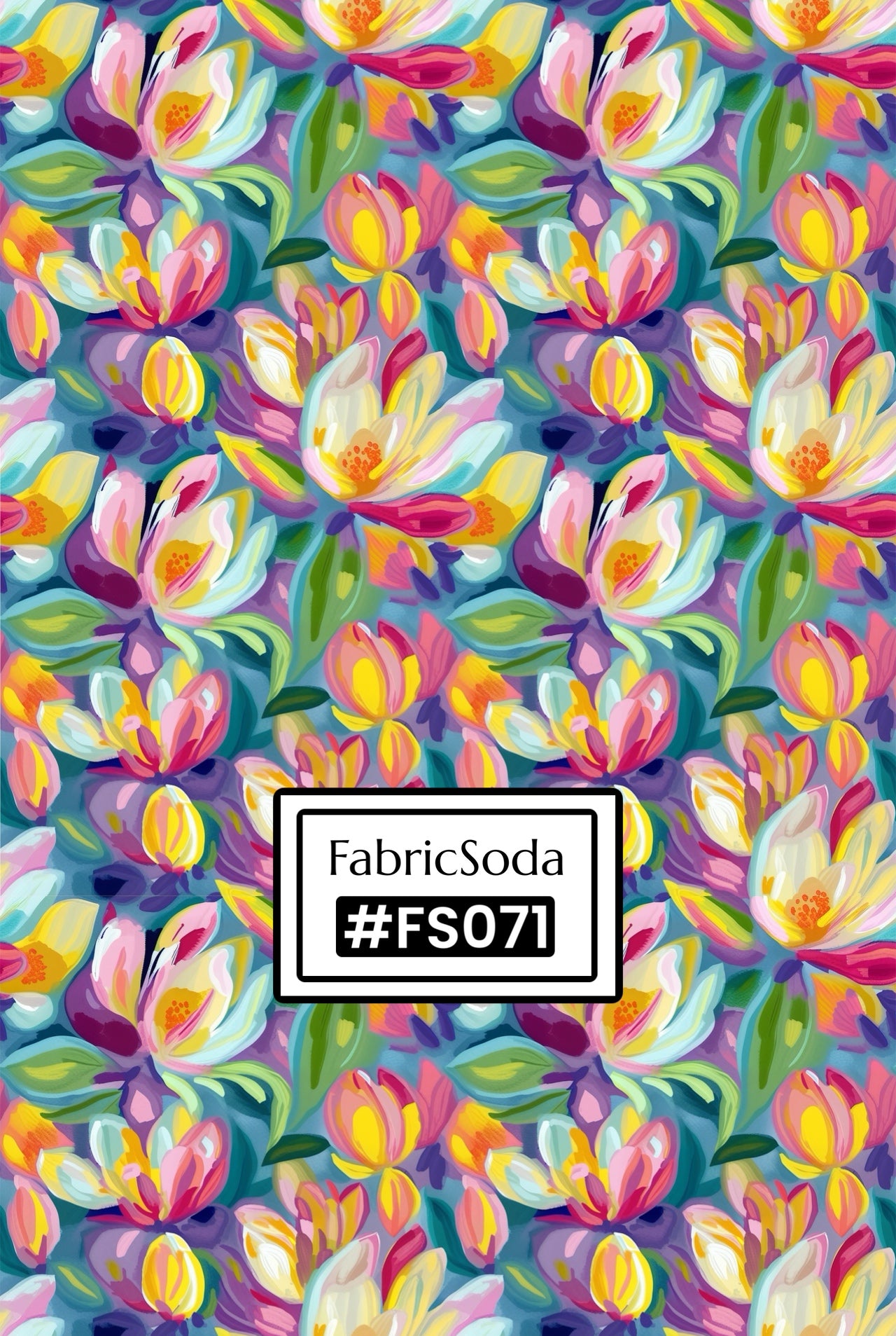 FS071 Oil Paint Floral Seamless Pattern