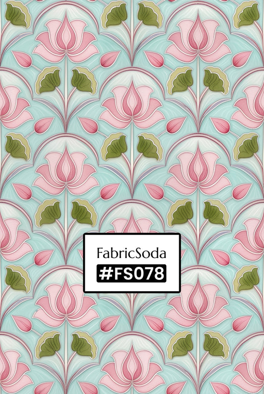 FS078 Fancy Pink Floral Seamless Pattern