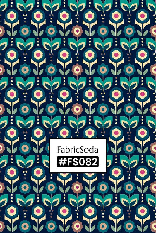 FS082 Teal Green Geometric Seamless Pattern