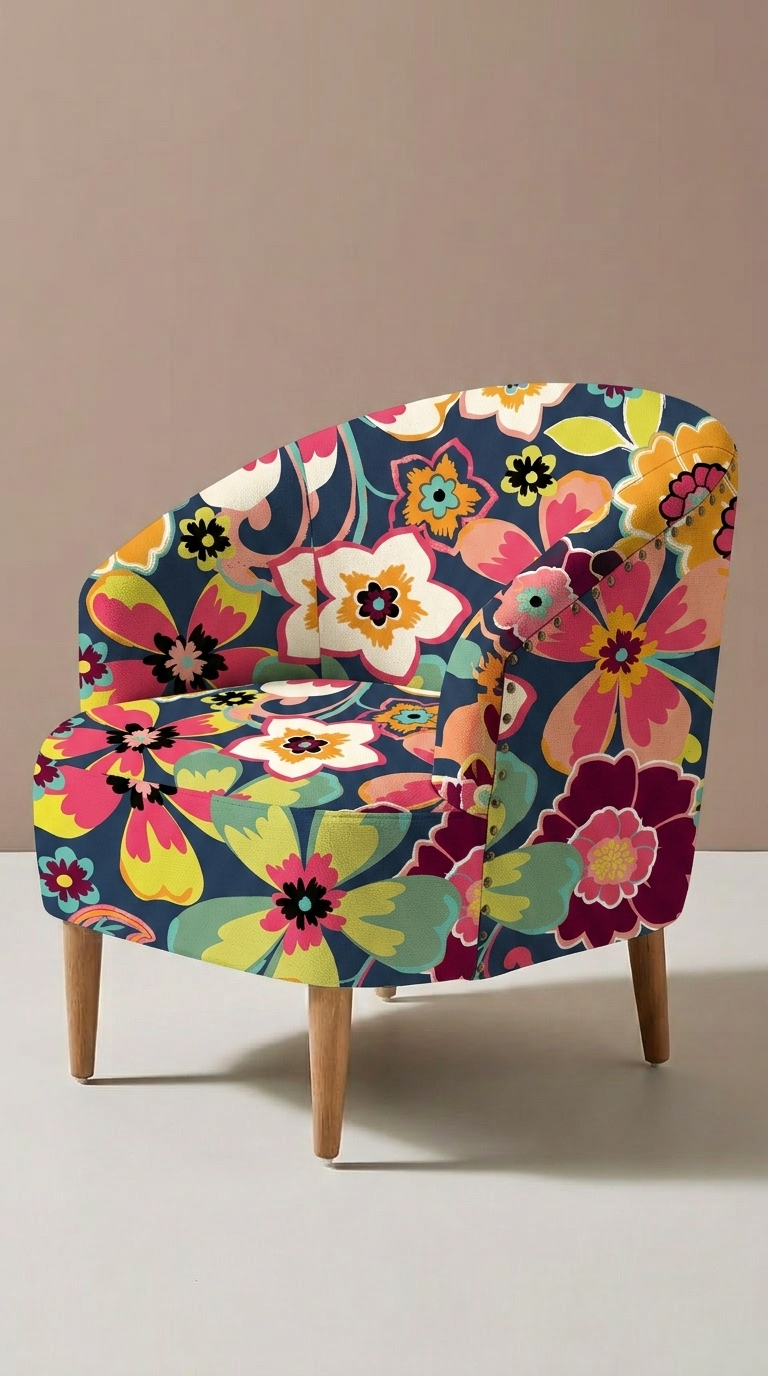 FS088 Colourful Blooming Flowers Seamless Pattern JPG