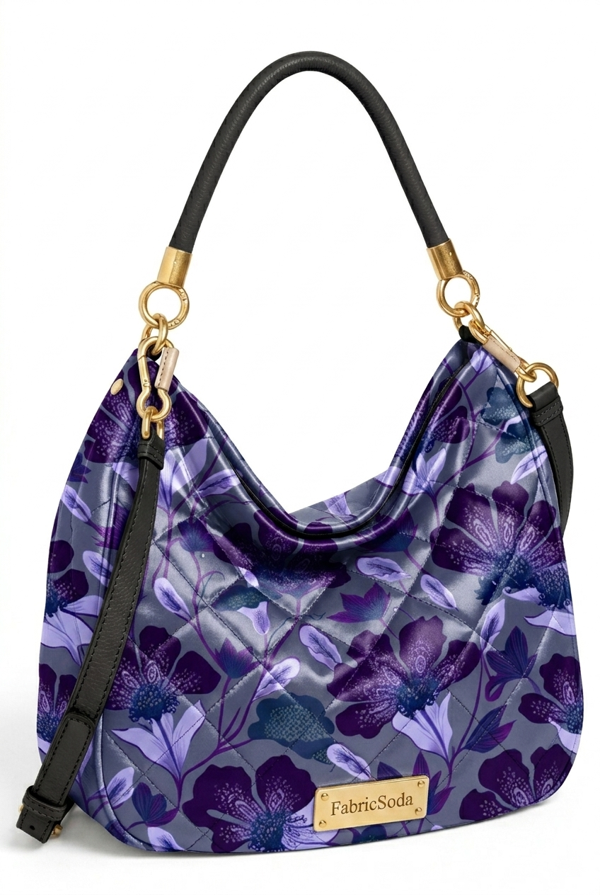 FS089 Violet Garden Floral Seamless Pattern