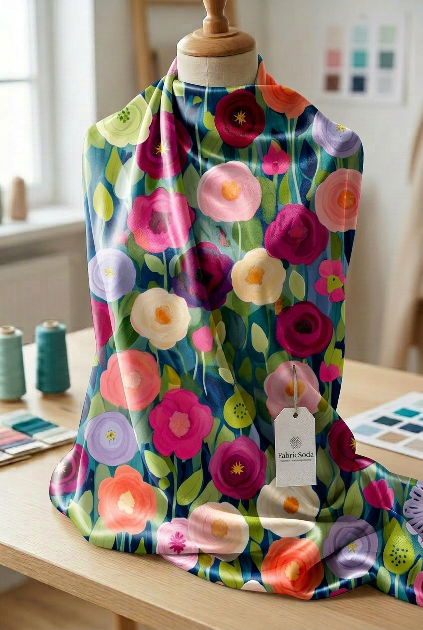 FS090 Colourful Flower Seamless Pattern