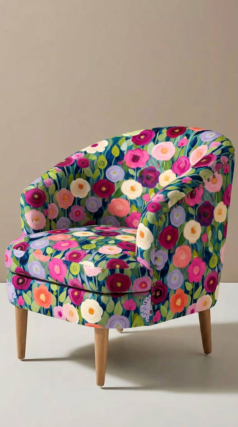 FS090 Colourful Flower Seamless Pattern