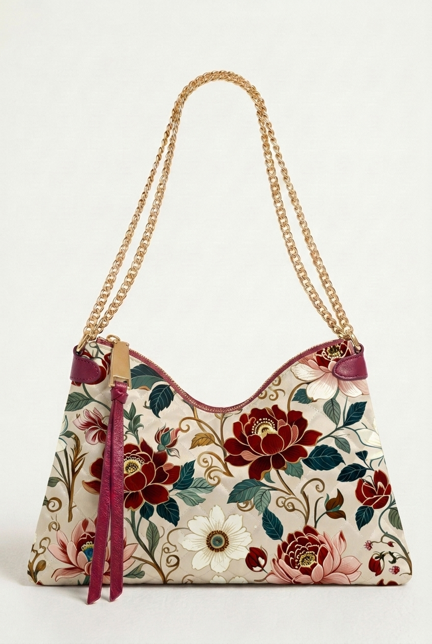 FS093 Vintage Peonies on Beige Floral Seamless Pattern