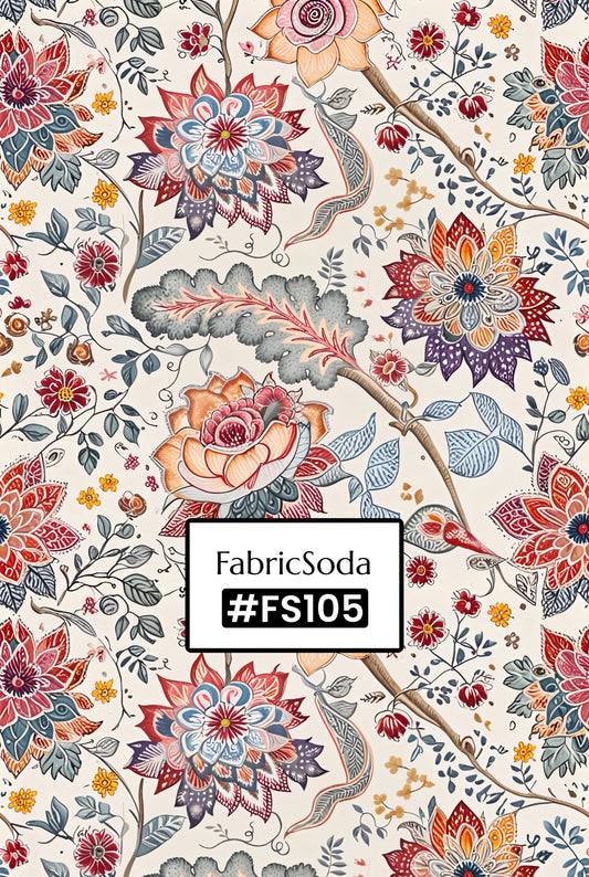 FS105 Exquisite Vintage Floral Seamless Pattern