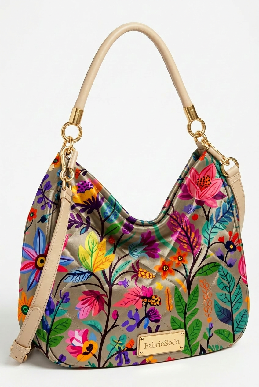 FS100 Wildflower on Beige Seamless Pattern