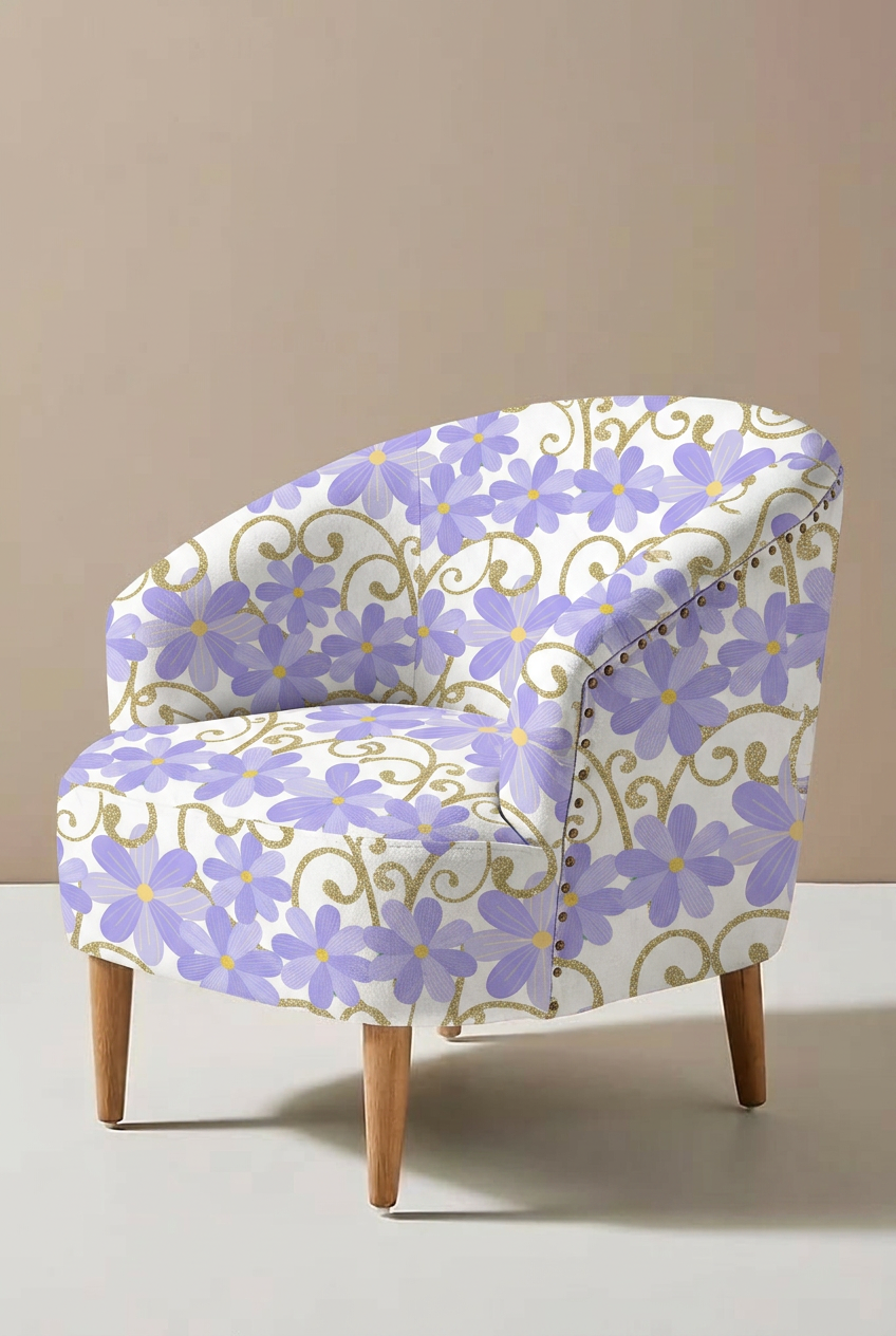 FS026 Lilac Floral Seamless Pattern