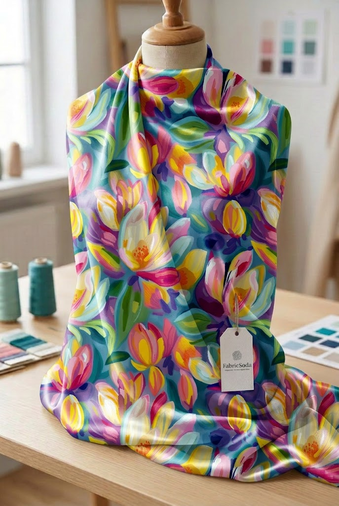 FS071 Oil Paint Floral Seamless Pattern