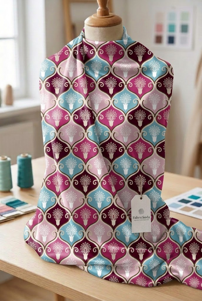 FS068 Fancy Pink Floral Seamless Pattern
