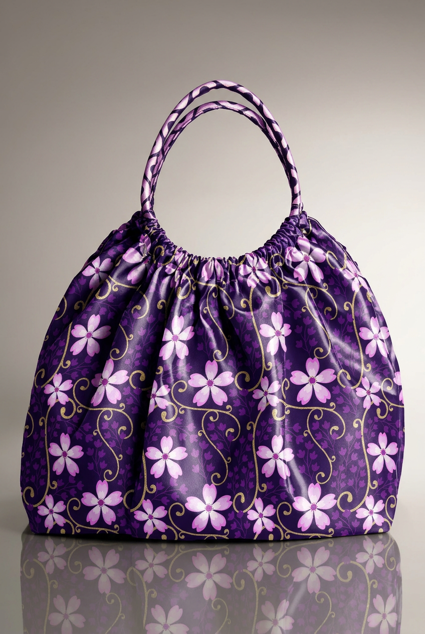 FS020 Purple Floral Seamless Pattern