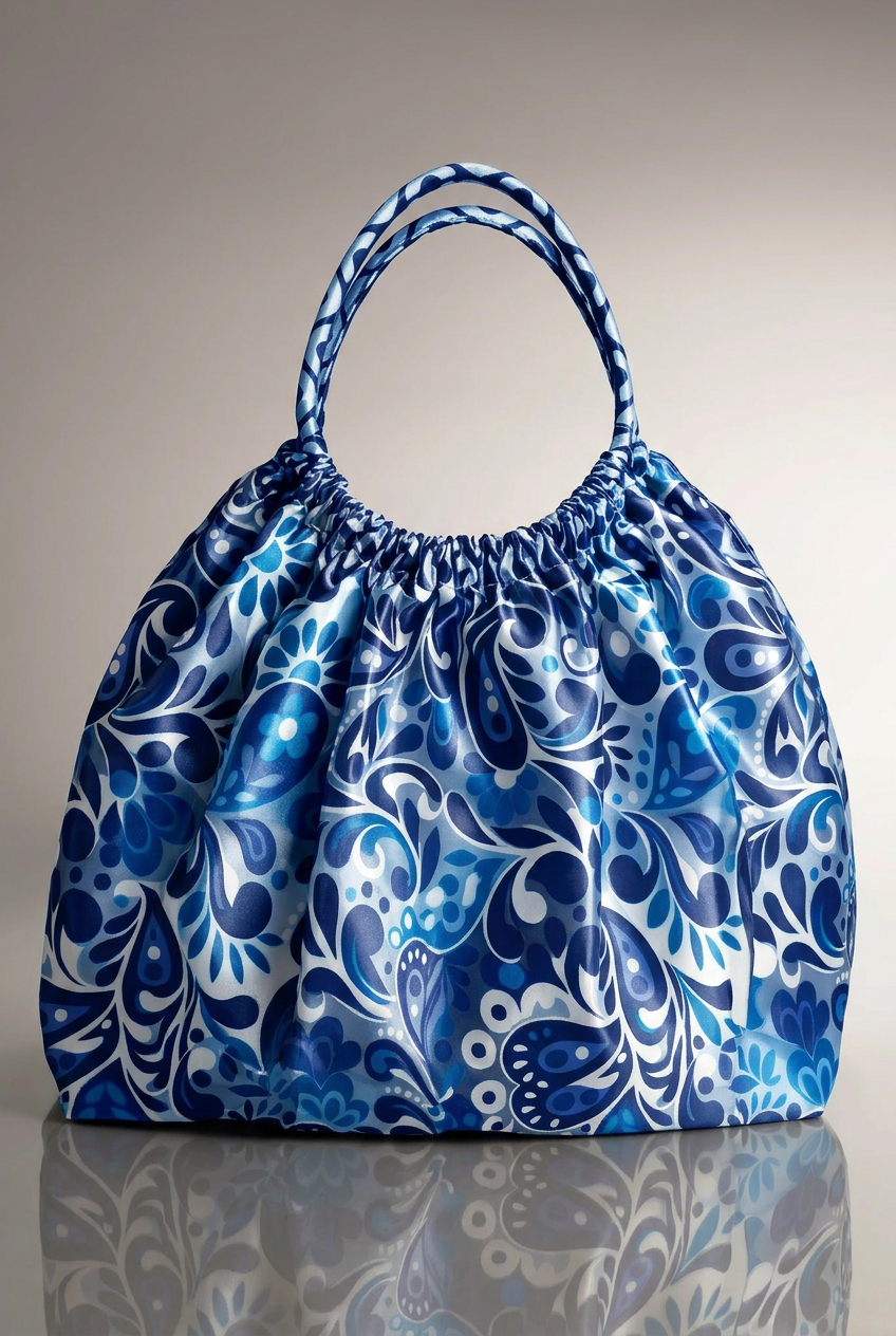 FS010 Blue Paisley Seamless Pattern