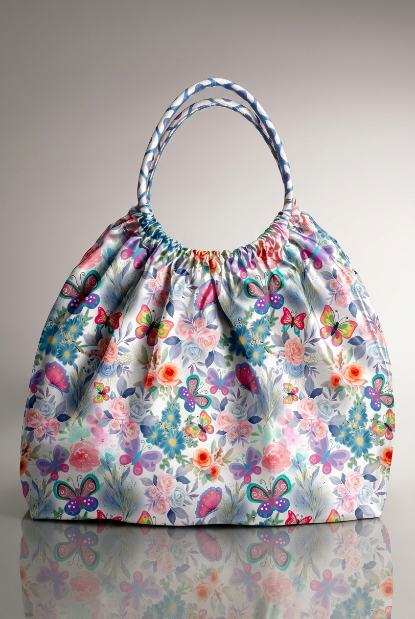 FS009 Watercolour Butterfly Floral Seamless Pattern