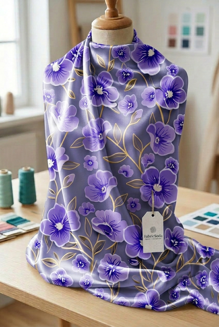 FS111 Fancy Purple Floral Seamless Pattern